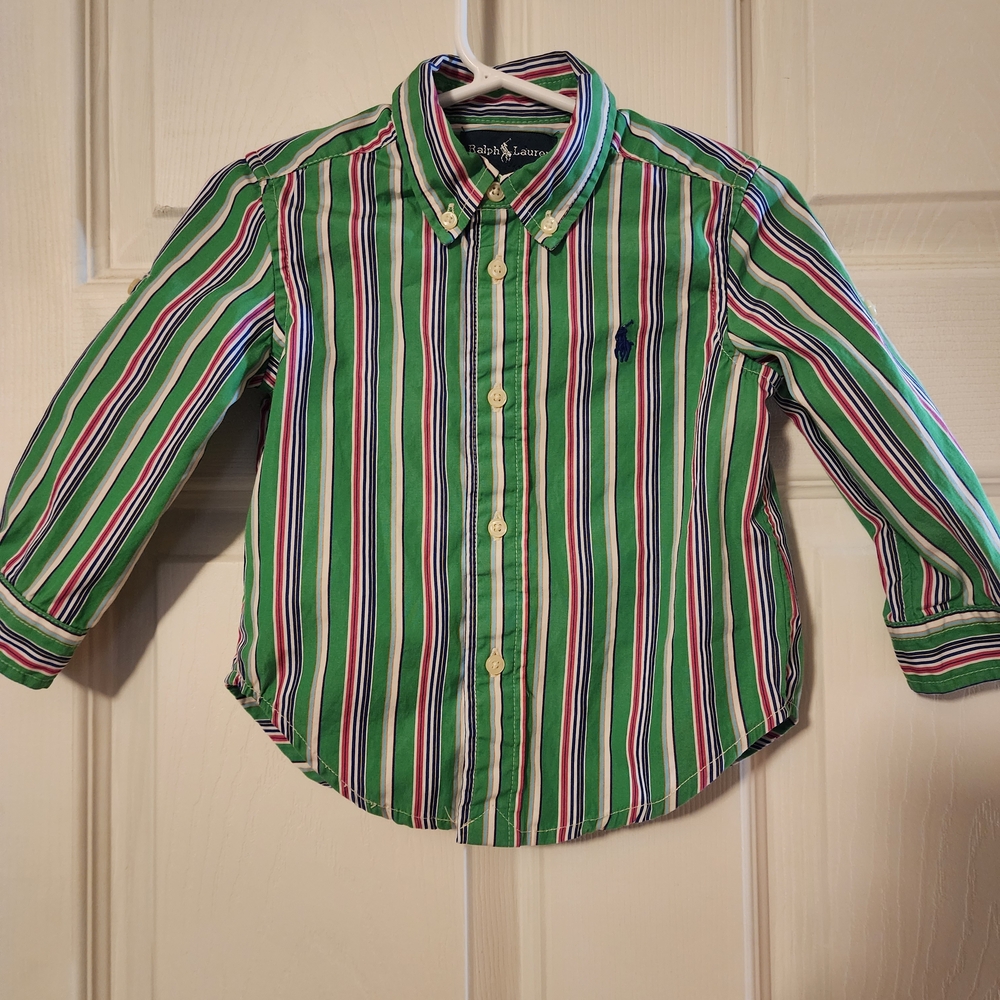 Ralph Lauren Kids Multicolor Striped Button Down Shirt